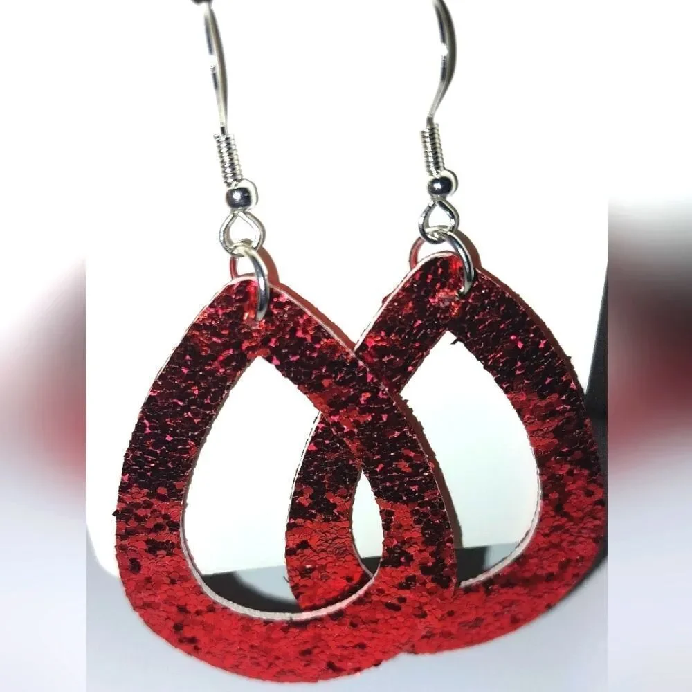 Beautiful bedazzled fashion earrings